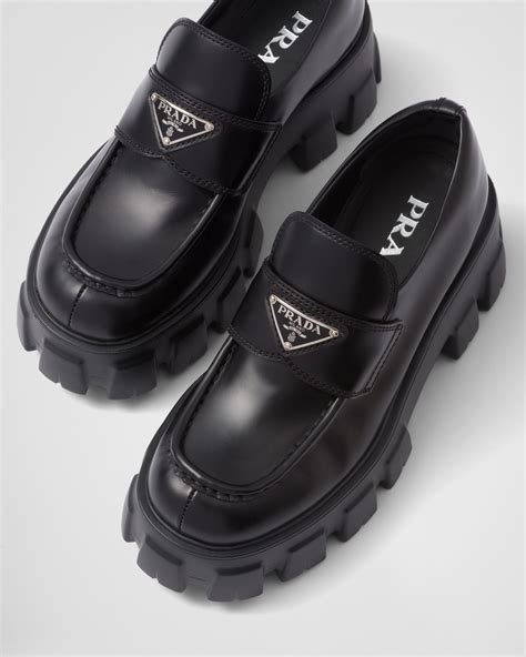 prada loafers monolith|prada monolith loafers women's.